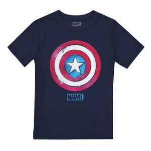 Captain America Childrens/Kids Drip Shield T-Shirt / Black